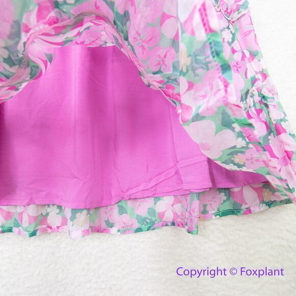 New! Vineyard Vines Silk Blend Montauk Daisy Peapode Tea Rose‎ Mini Dress, XS - Picture 5 of 16